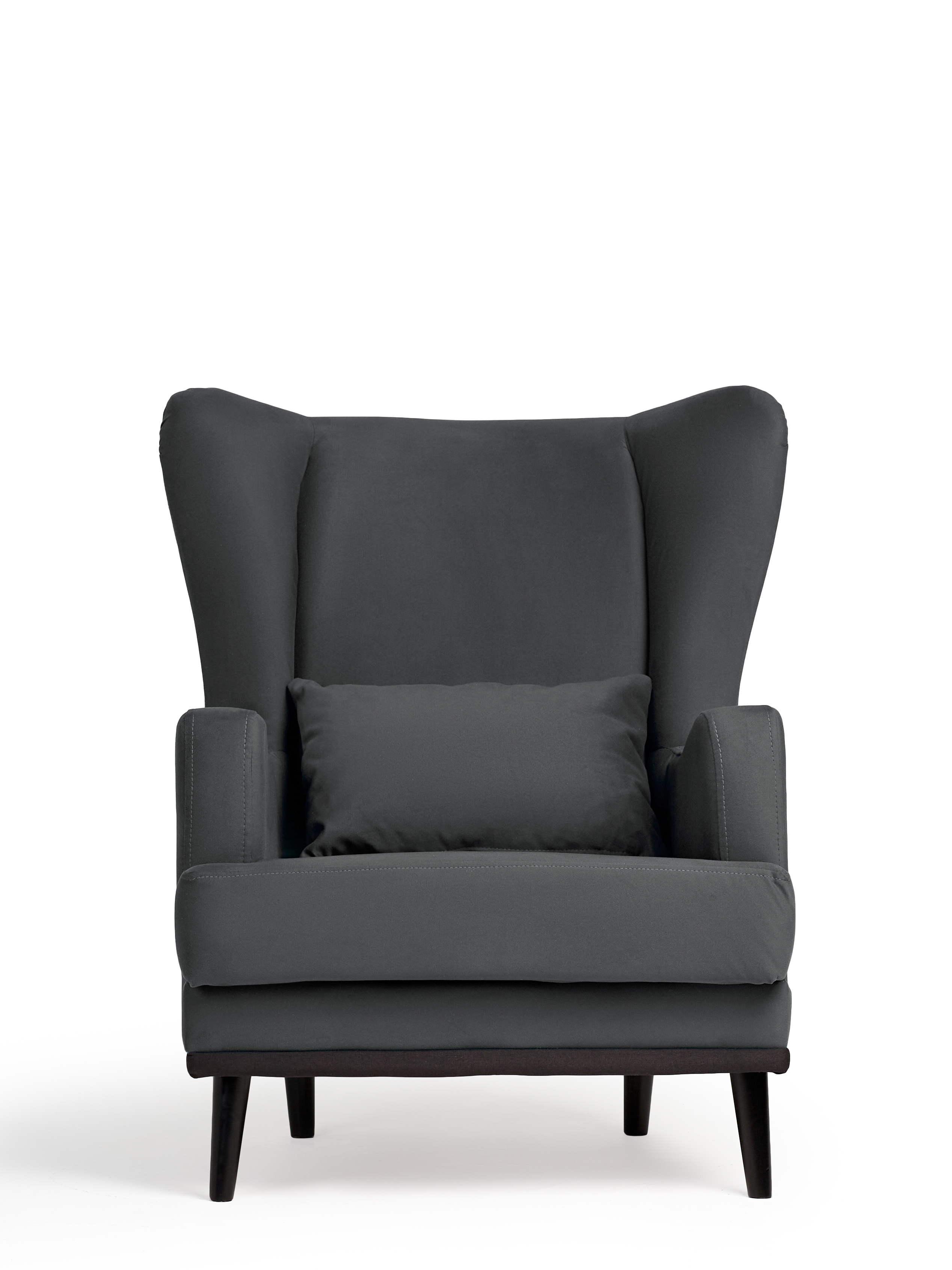 Изображение товара Кресло Оскар Zara велюр серое стильное и удобное для дома и офиса