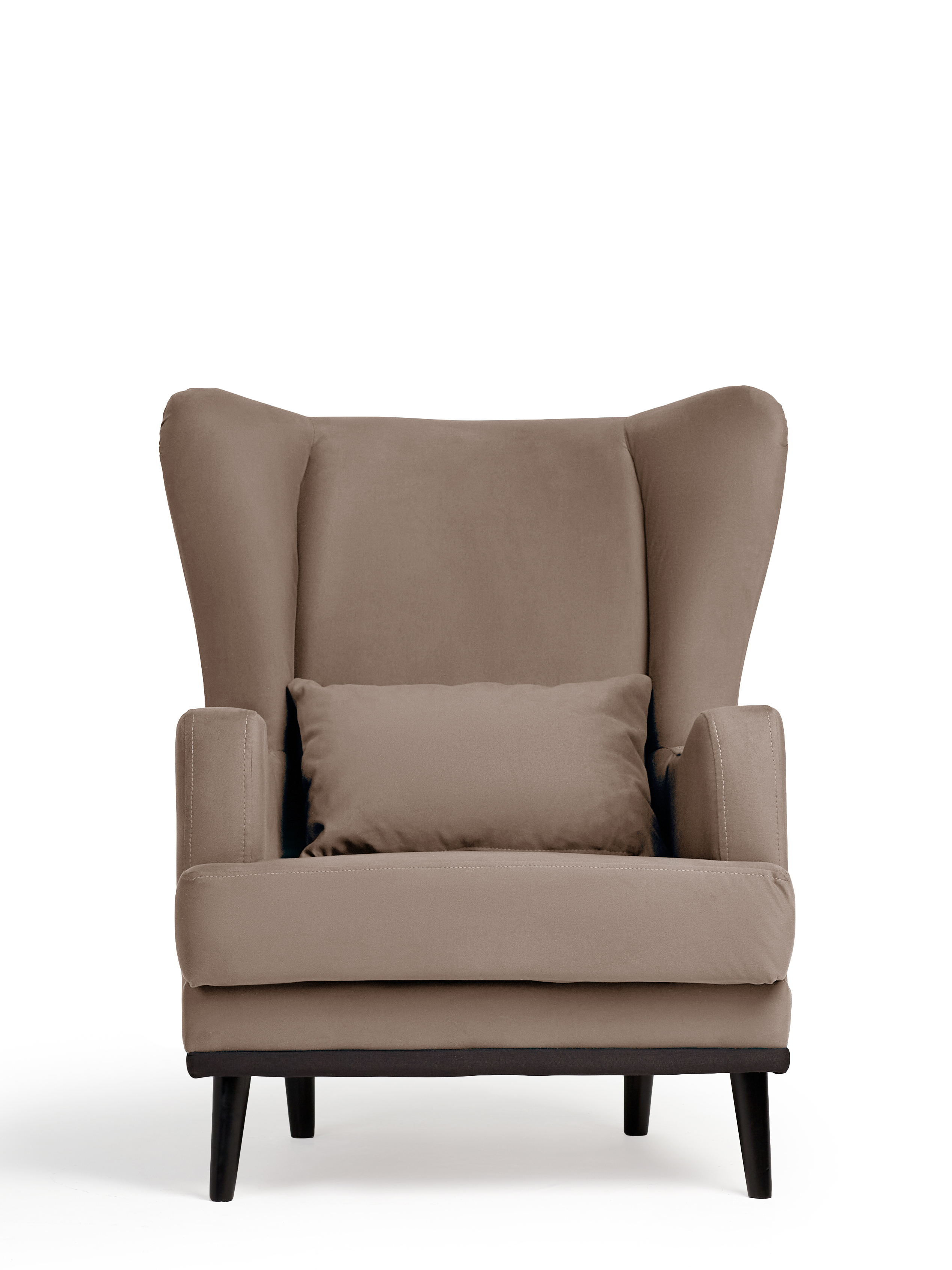 Изображение товара Кресло Диван не мебель Оскар Zara 75x90x85 см велюр цвет светло-коричневый