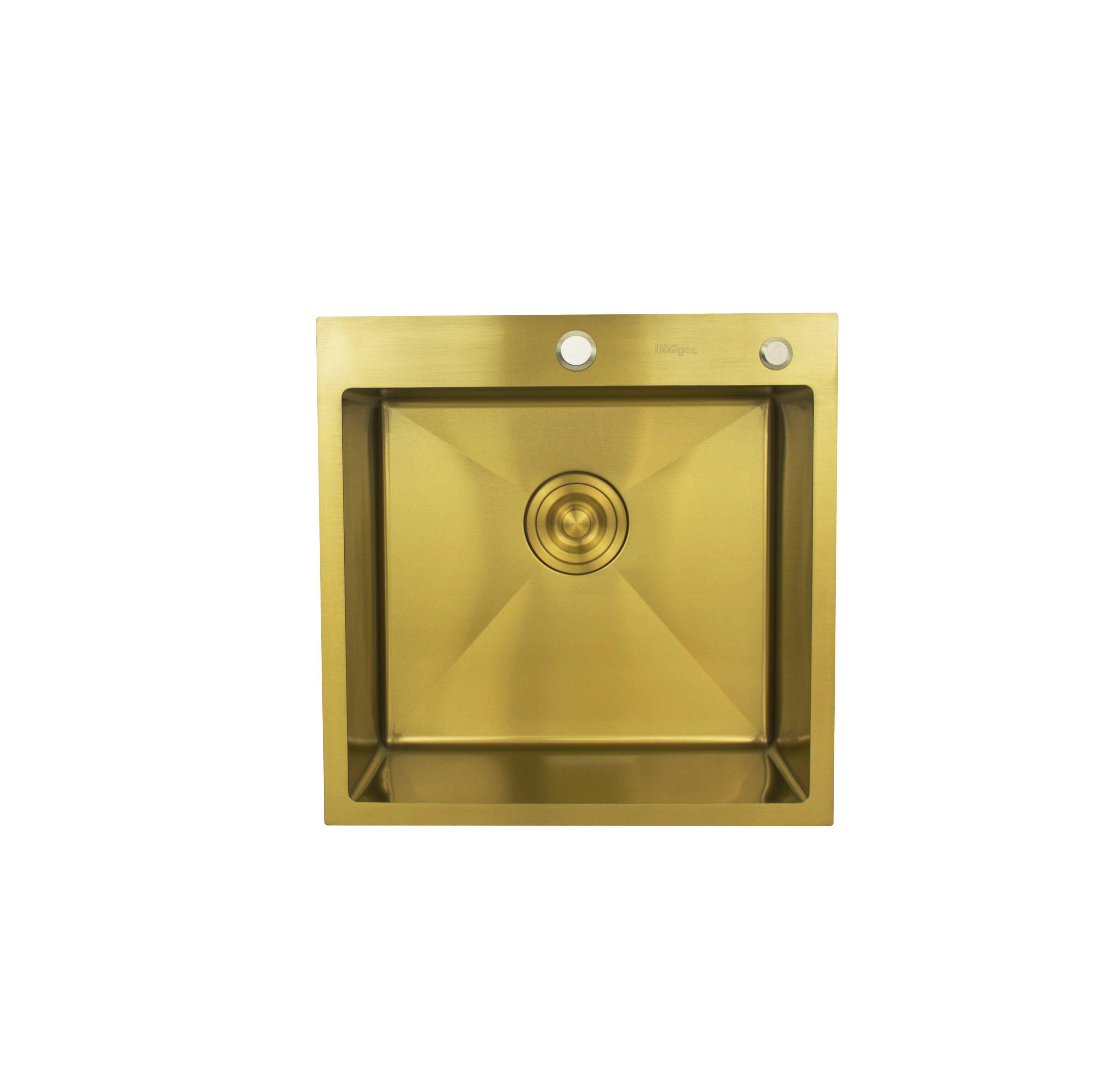 Врезная мойка Hoffger HFG-5050G 50x50x48 см нержавеющая сталь цвет ...