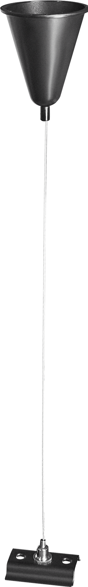 Изображение товара Кронштейн-подвес Inspire для шинопровода 1.5 м черный сталь регулируемый