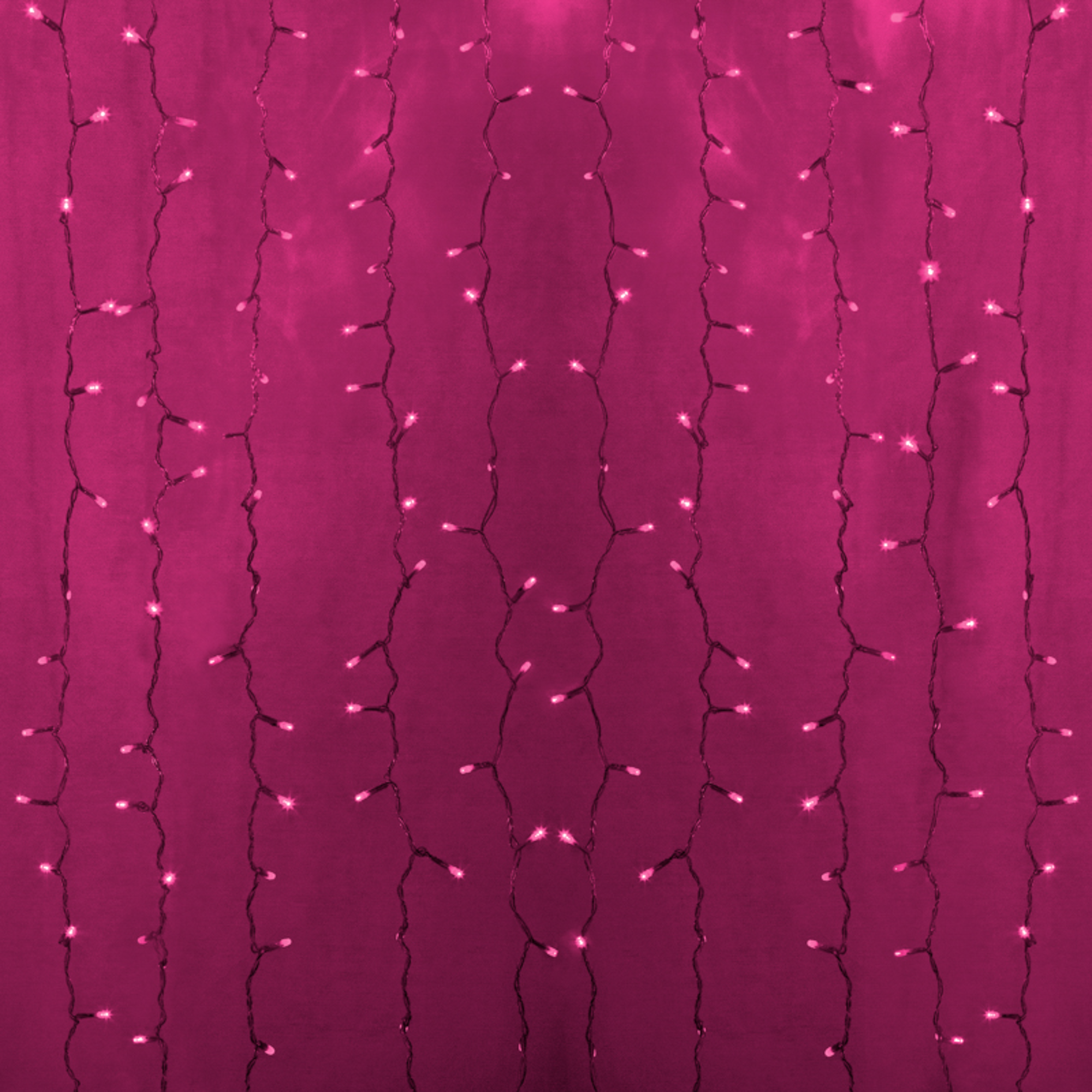 Изображение товара Светодиодная гирлянда дождь Neon-Night 2x1.5 м розовая с 360 светодиодами для уличного декора