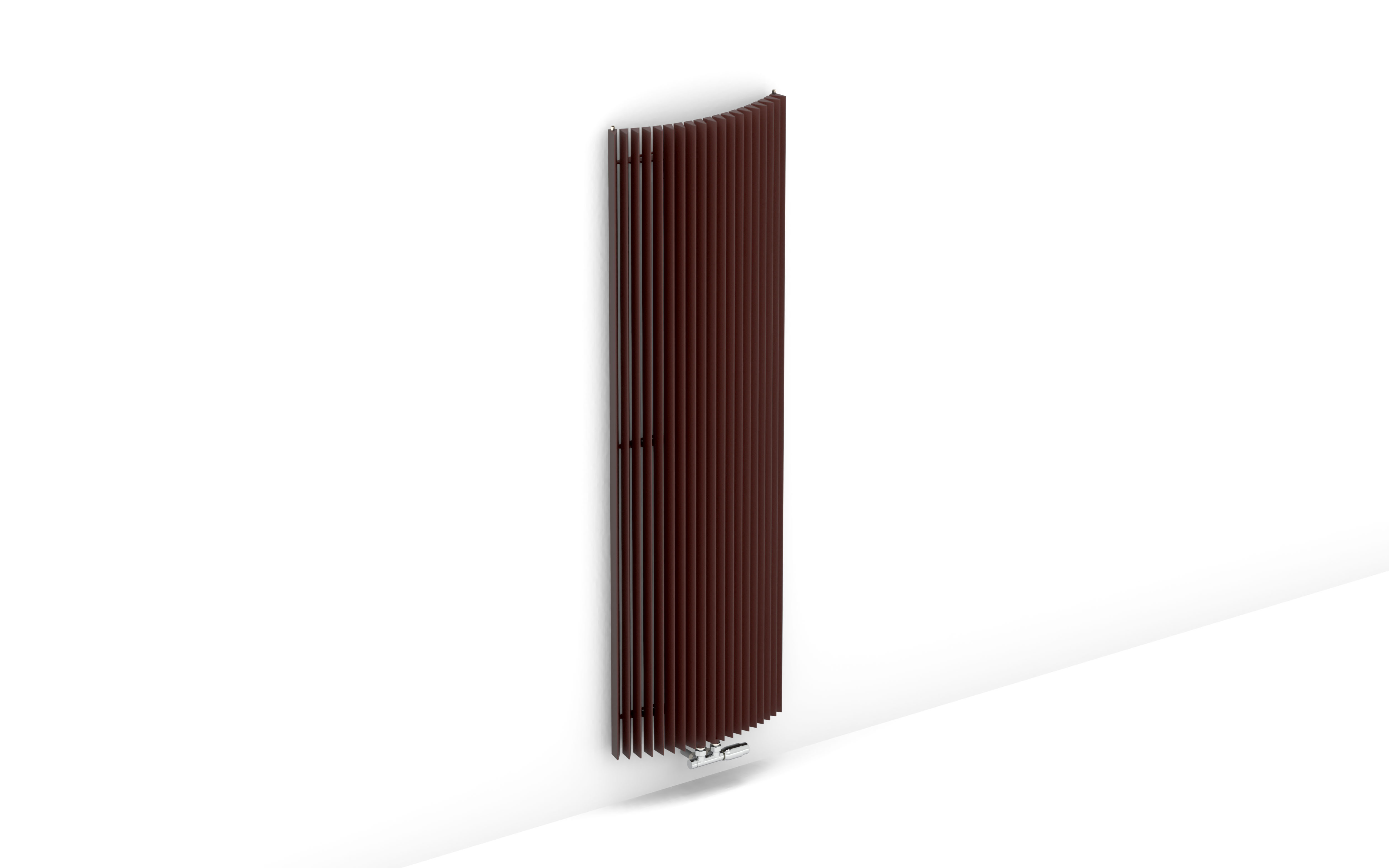 Изображение товара Радиатор Jaga Iguana Arco 50 0 секций 1800x510 мм. нижнее подключение сталь текстурированный шоколад