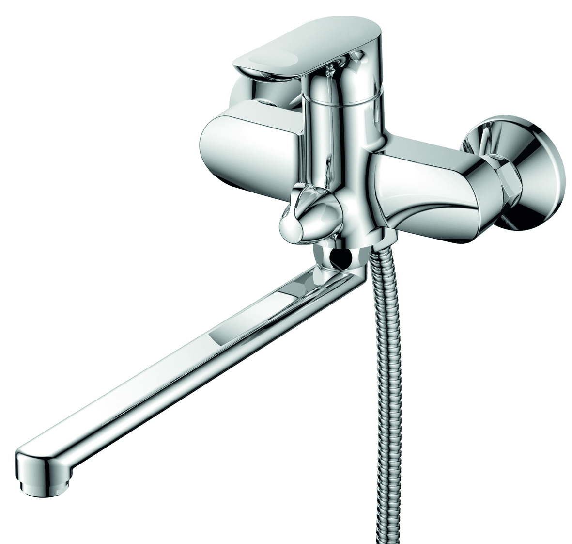 Изображение товара Смеситель для ванны Osgard Hornavan 81223 однорычажный с лейкой и шлангом цвет хром