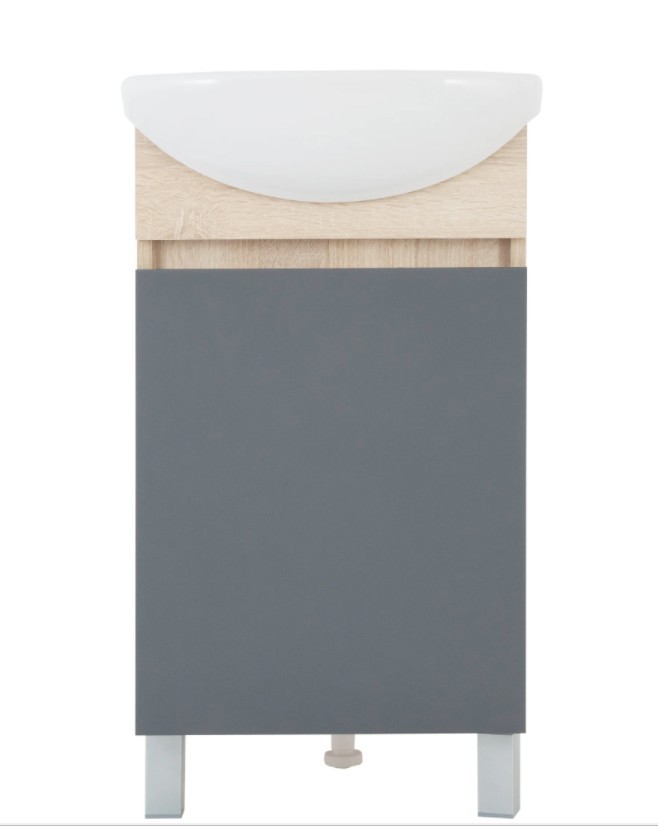 Изображение товара Тумба под раковину Соло 45 см, цвет серый