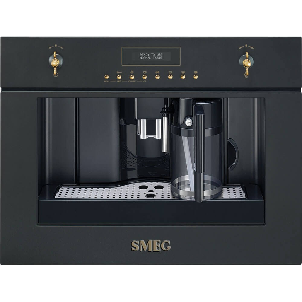 Изображение товара Встроенная кофемашина Smeg CMS8451A 60x45x36 см цвет латунь/антрацит