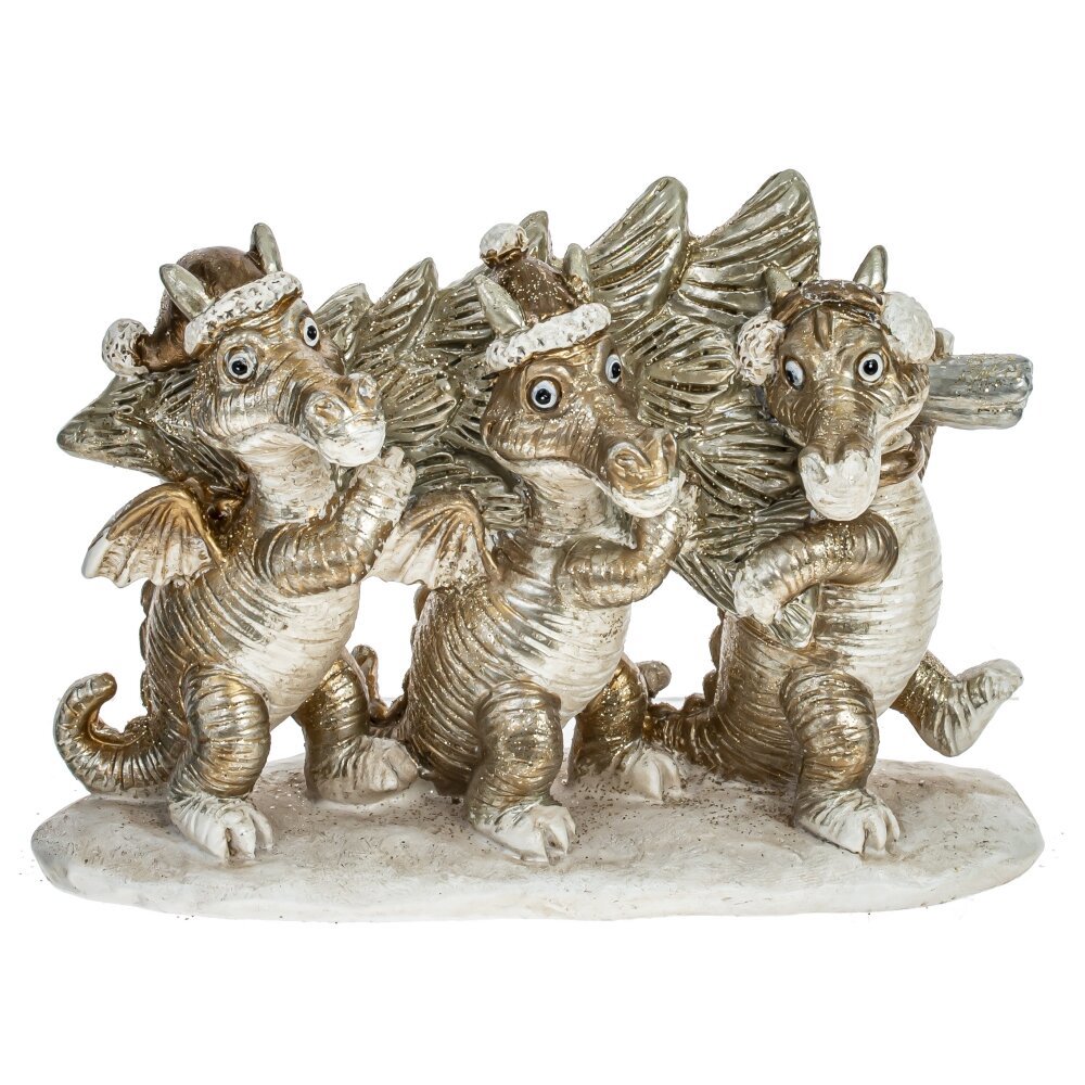 Изображение товара Декоративная фигурка Драконов к Новому году 2024, ПВХ, 14х5х9.5 см