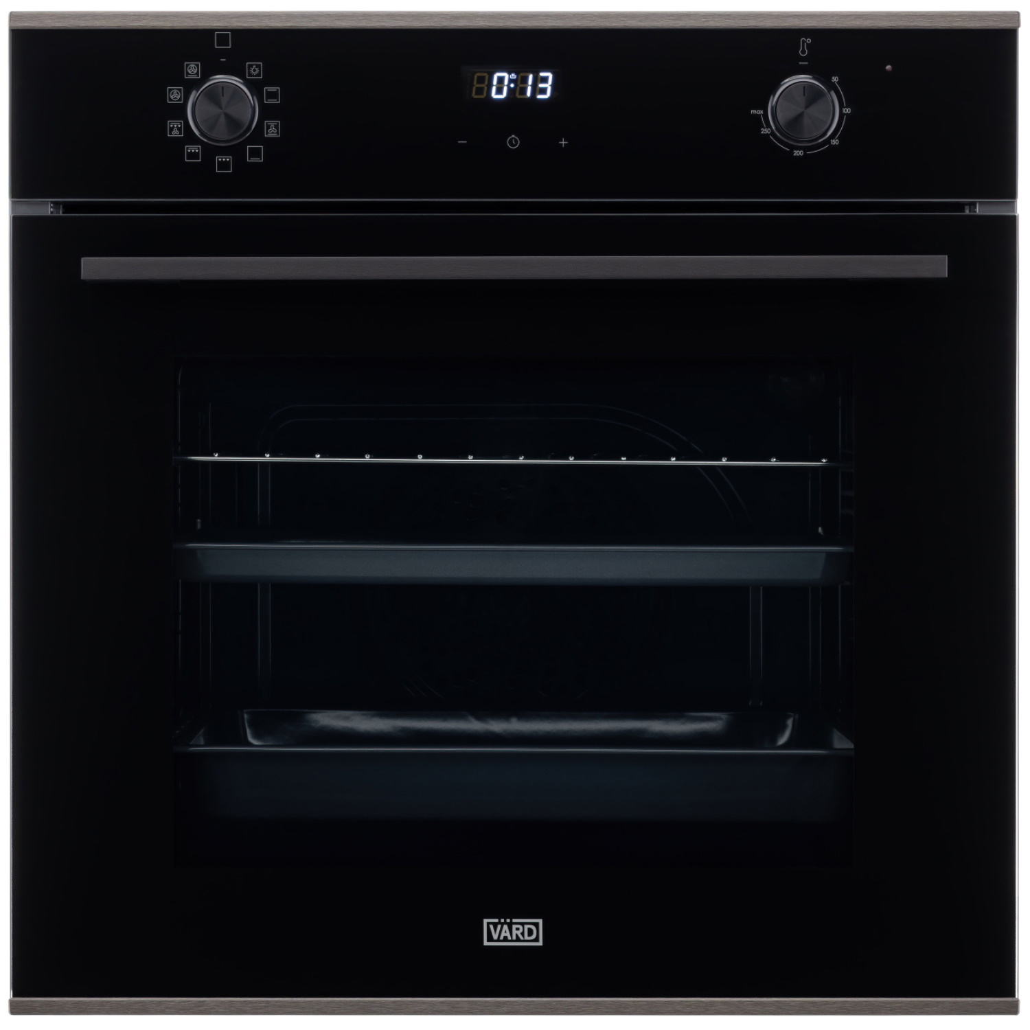 Изображение товара Электрический встраиваемый духовой шкаф Vard VOE444I(ENTB) 59.5x59.5x56 см цвет черный