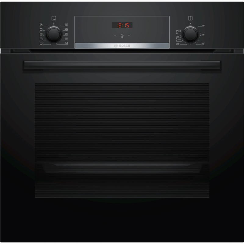 Изображение товара Электрический встраиваемый духовой шкаф Bosch Serie 4 HBJ554YB0R 59.4x59.5x54.8 см цвет черный