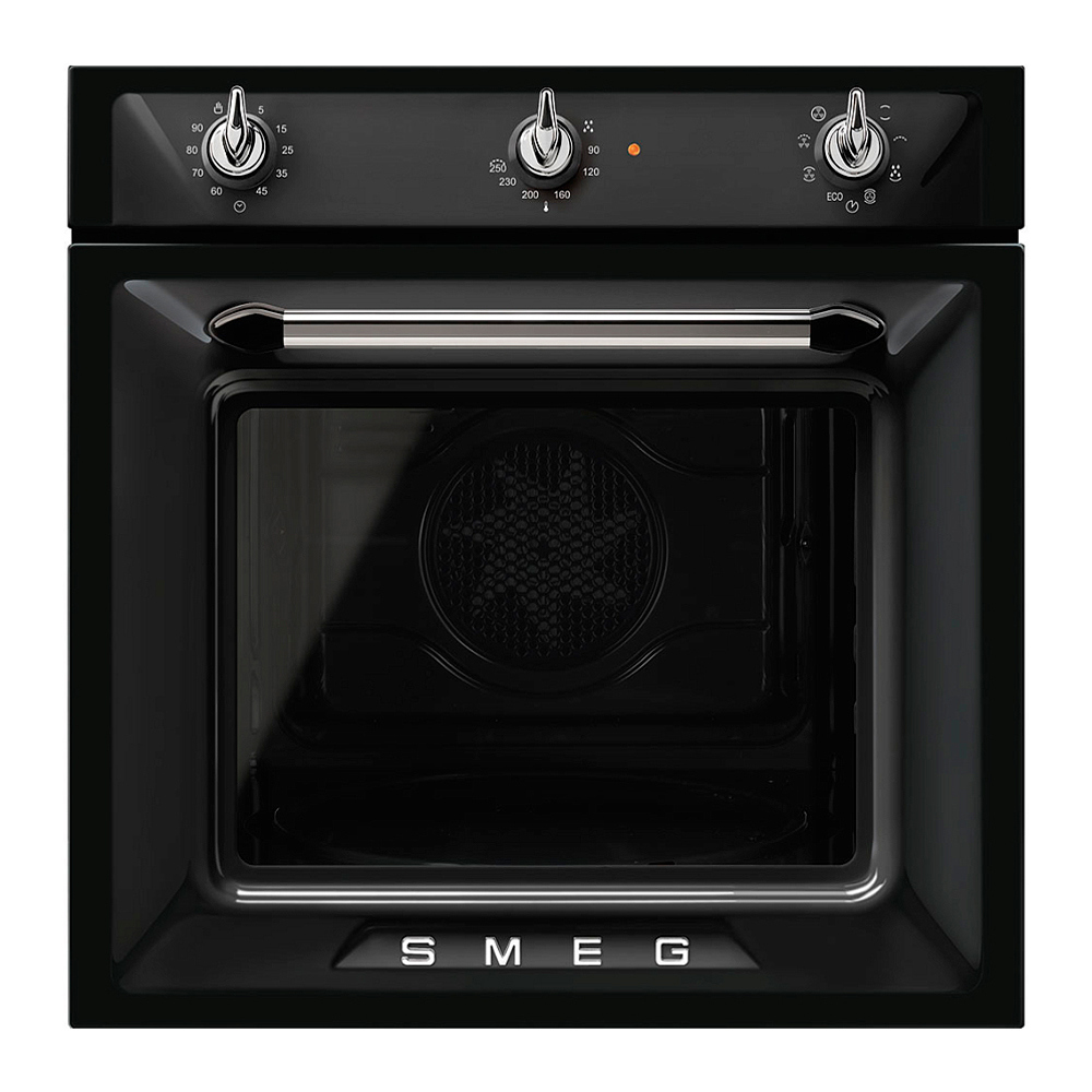 Изображение товара Электрический встраиваемый духовой шкаф Smeg SF6905N1 60x59.2x56 см цвет черный
