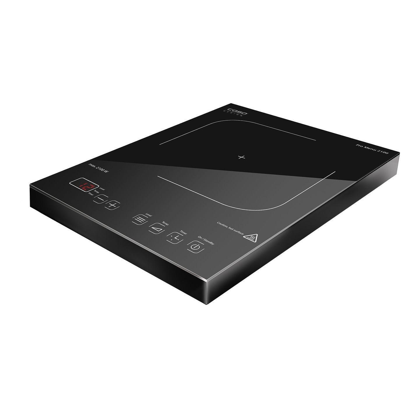 Изображение товара Индукционная настольная плита Caso Pro Menu 2100 28 см одна конфорка черная