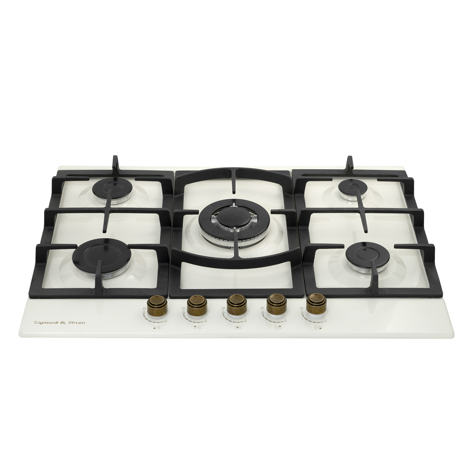 Изображение товара Газовая варочная панель Zigmund & Shtain G 16.7 X 69 см 5 конфорок цвет бежевый