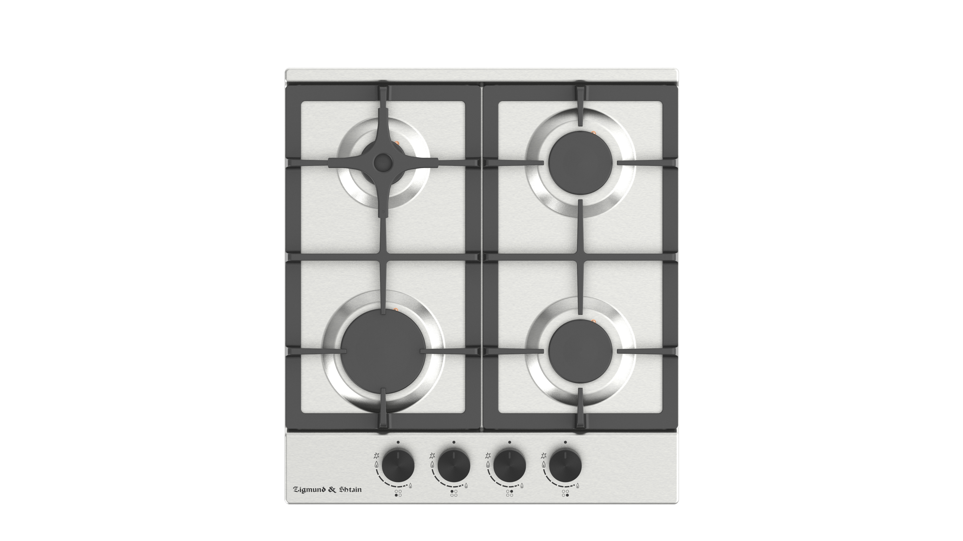 Изображение товара Газовая варочная панель Zigmund & Shtain G 15.4 S 46 см 4 конфорки серебристая