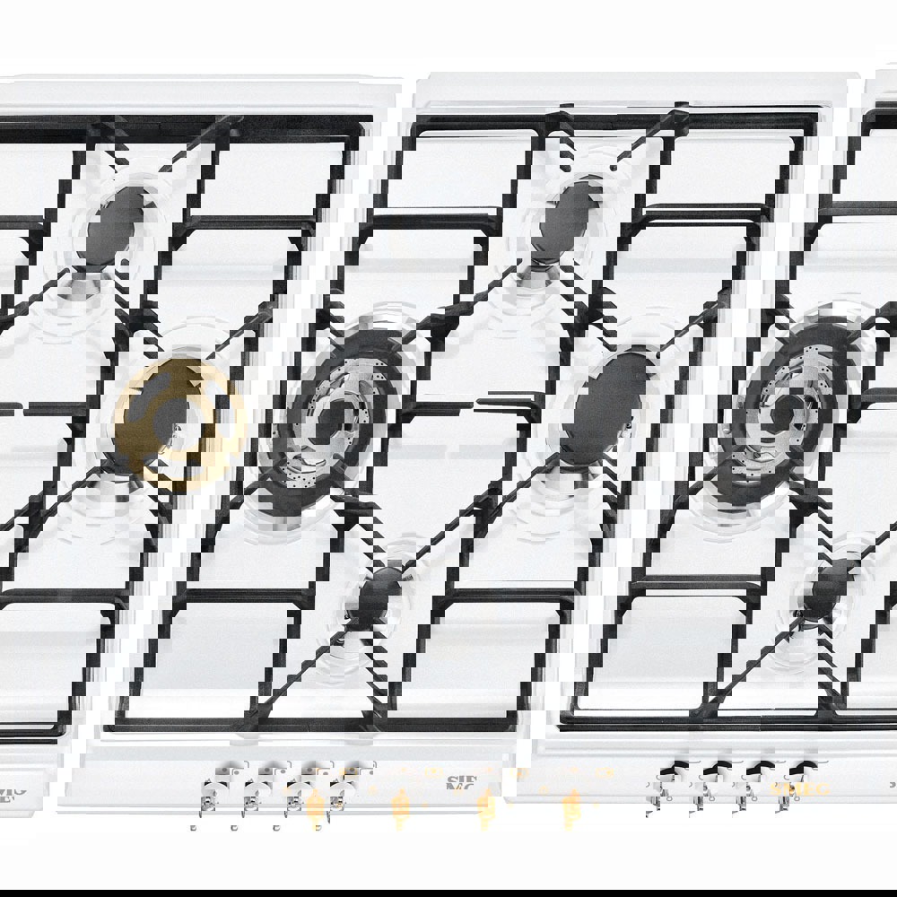 Изображение товара Газовая варочная панель SMEG SPR864BGH 60 см 4 конфорки белая Италия