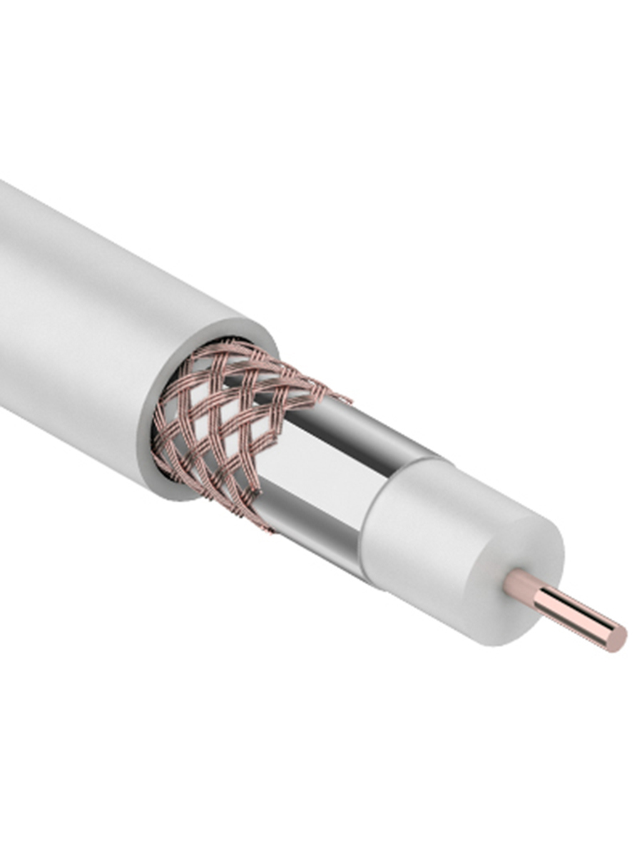 Изображение товара Коаксиальный кабель PROconnect RG-6U 75 Ом 100 м для спутникового ТВ и видеонаблюдения