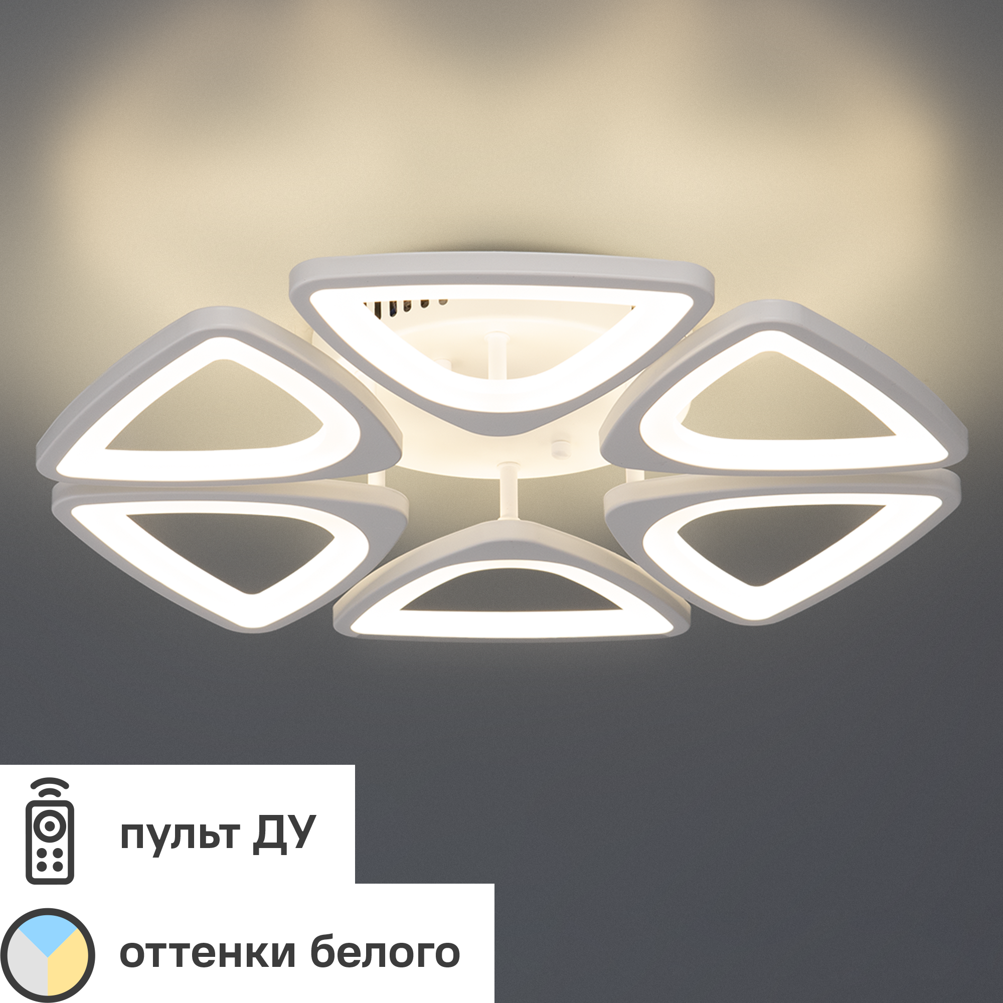 Изображение товара Люстра потолочная светодиодная Escada 10218/6LED 85W с регулируемым светом и пультом