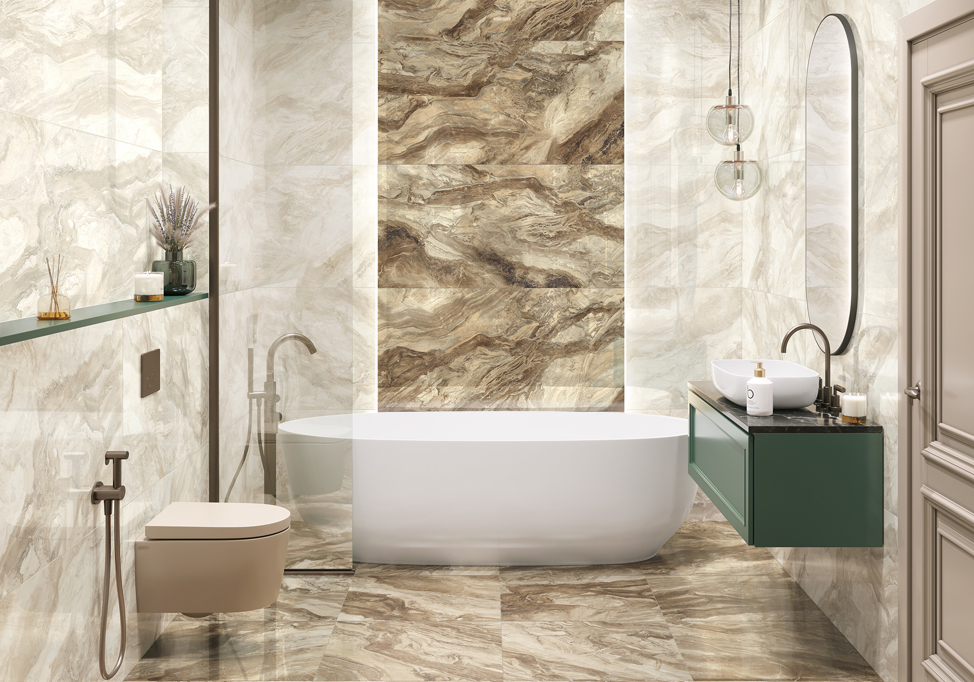 Изображение товара Керамогранит Lcm Persia beige 60x120 см полированный 1.44 м² для стен и пола