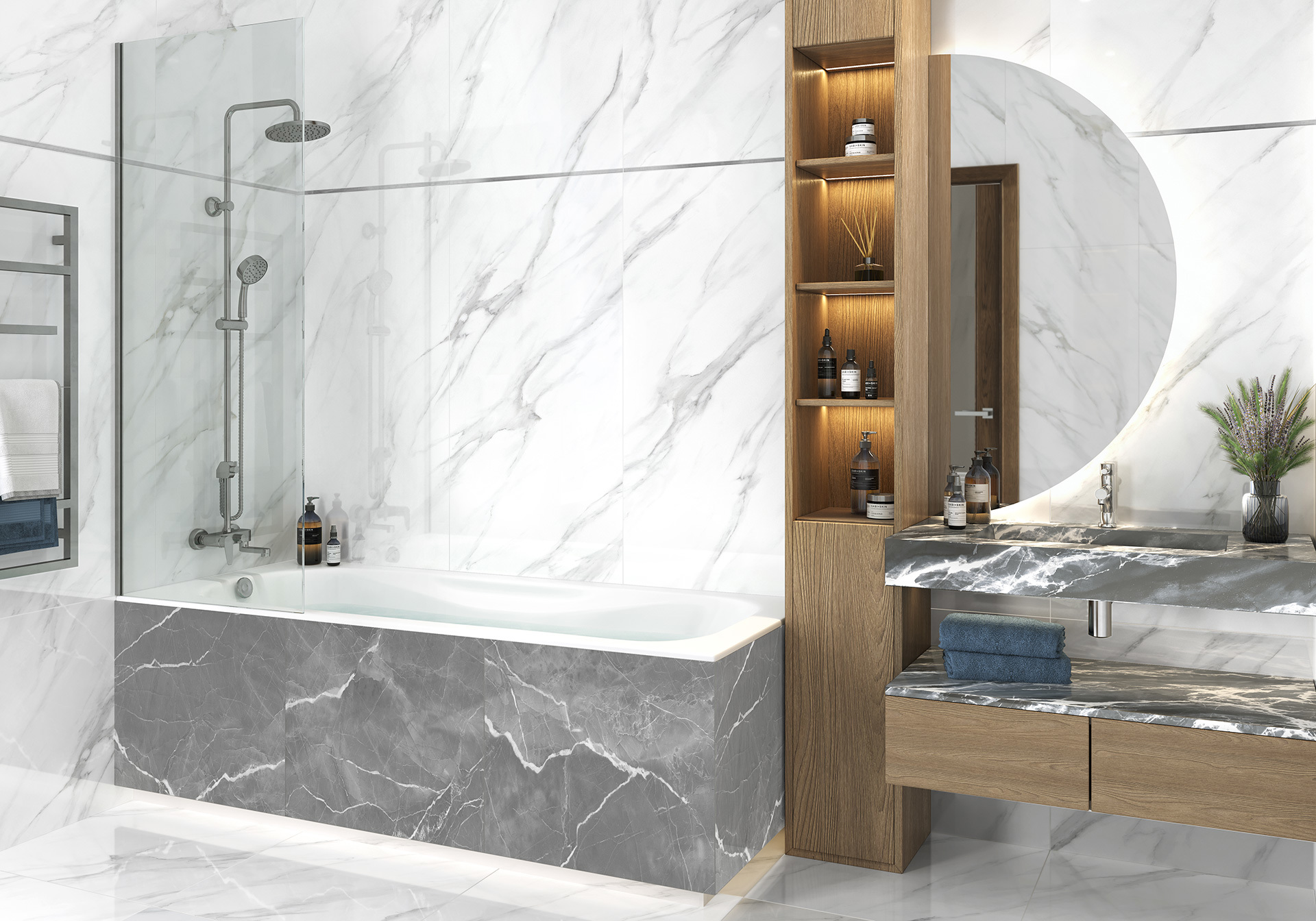 Изображение товара Керамогранит Lcm American Calacatta 6060AMC15P 60x60см Полированный Белый