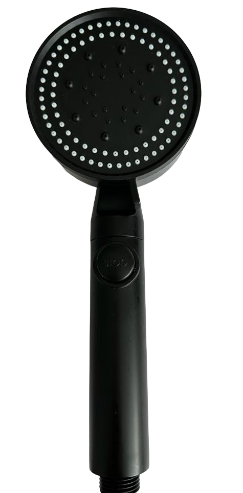 Изображение товара Лейка для душа Bach B010 5 режимов черный ABS-пластик водосберегающая