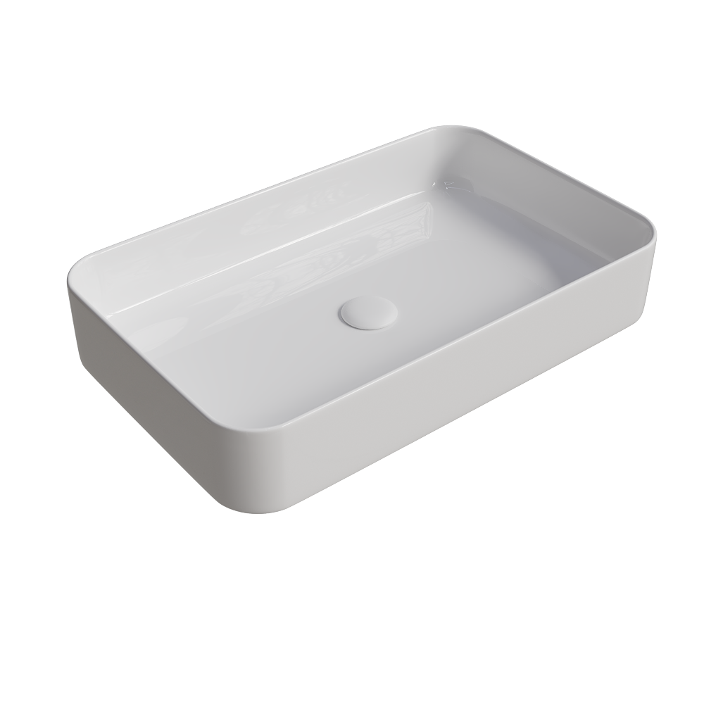 Изображение товара Раковина Slim Square 60 накладная на столешницу 60x37 см