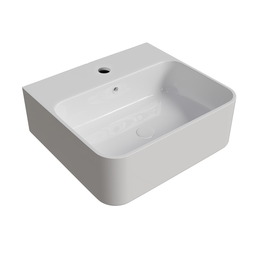 Изображение товара Раковина Slim Kvadrat GL накладная на столешницу 46x42 см