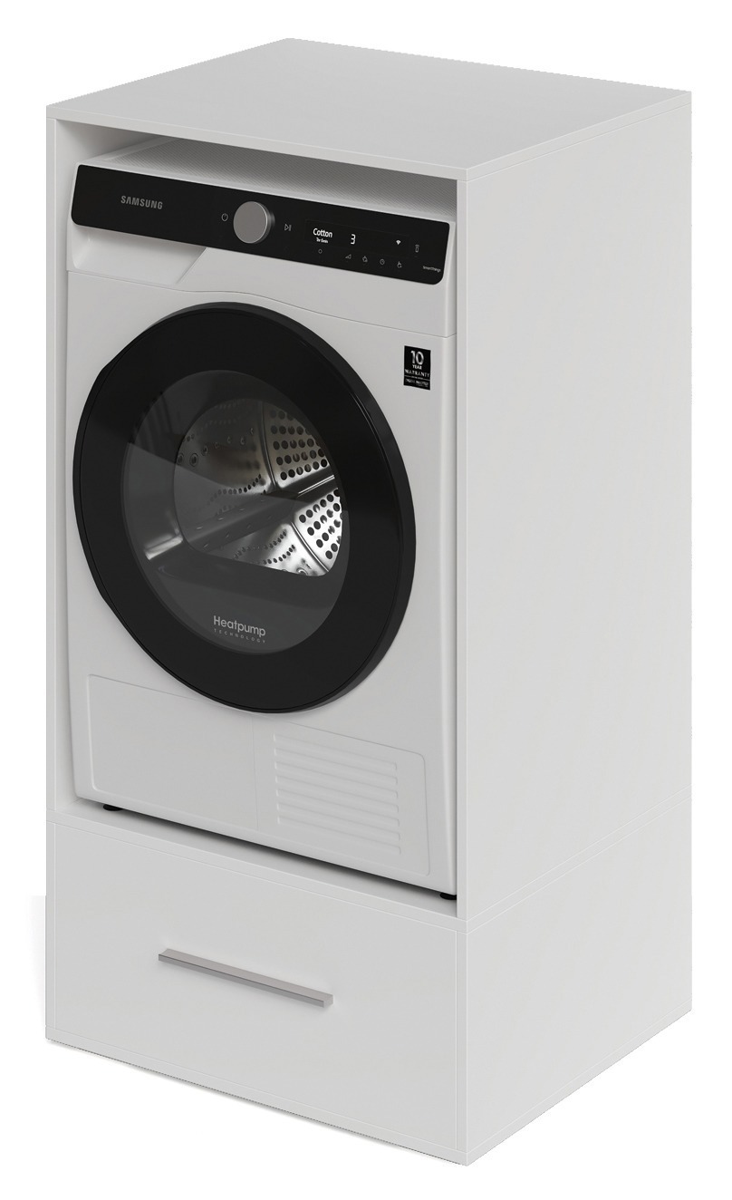 Изображение товара Шкаф для стиральной машины HSM60 66.4x126.5 см цвет белый матовый