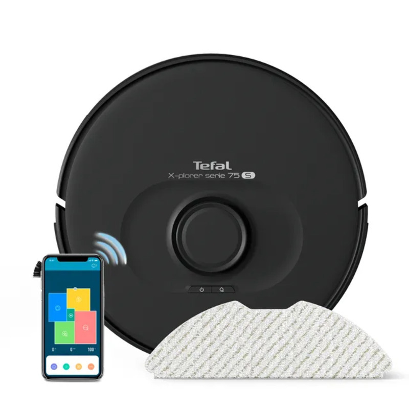 Изображение товара Робот-пылесос Tefal Rg8575wh с лазерной навигацией и влажной уборкой