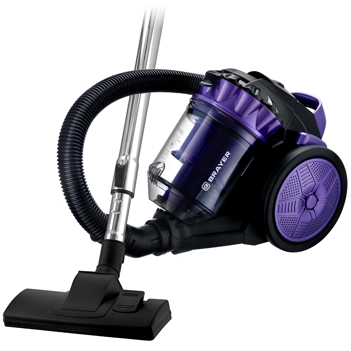 Изображение товара Портативный циклонный пылесос Brayer Br4206 2200 Вт с HEPA фильтром и насадками