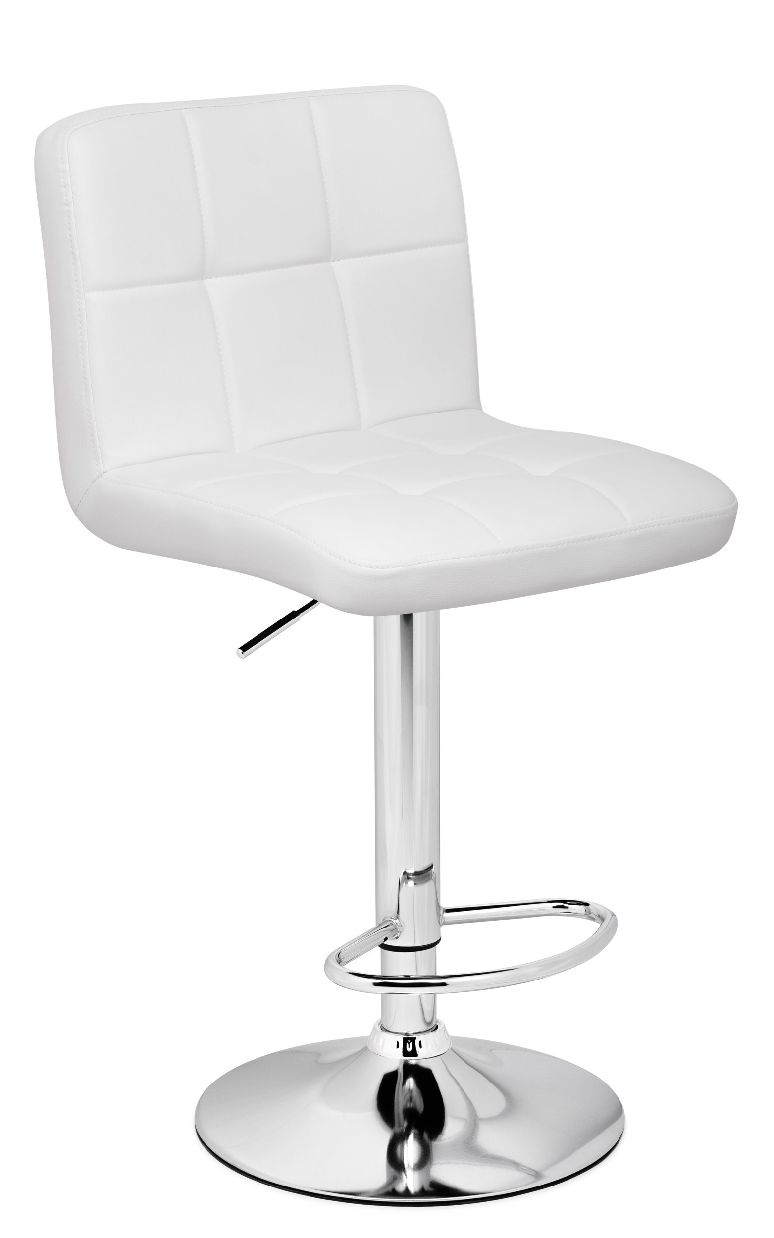 Изображение товара Барный стул Paskal WOODVILLE белый с хромированным основанием 89 см