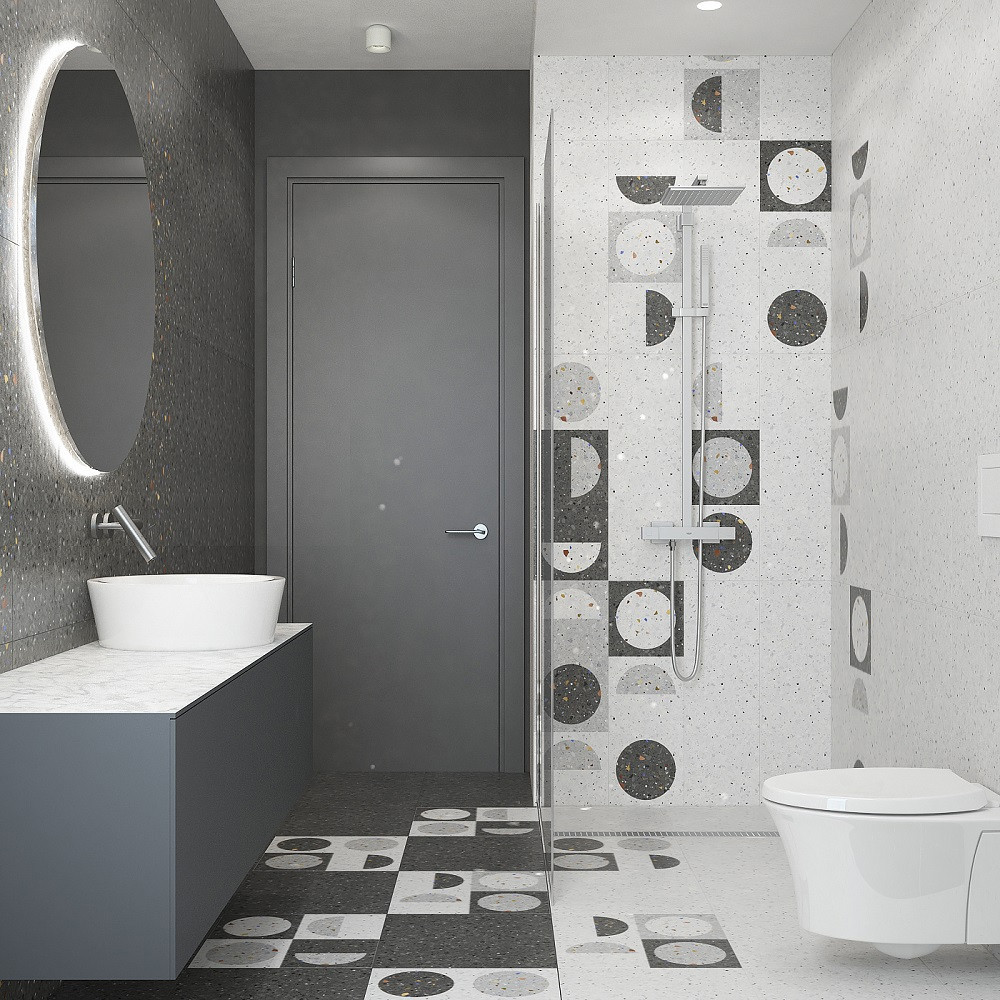 Изображение товара Плитка настенная Керамин Мари Эрми 7Д 250x750 светло-серая 1.69м2, цена за упаковку