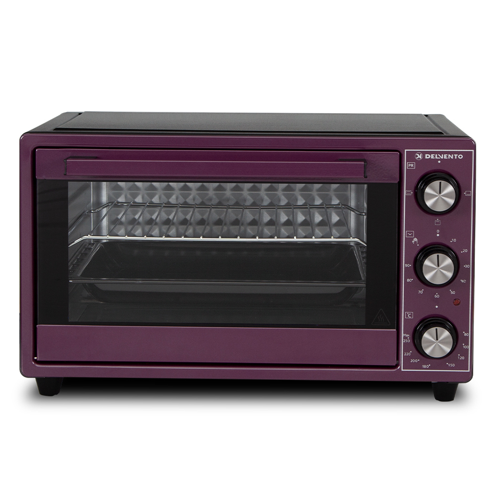 Изображение товара Электропечь 1500 Вт Delvento D2506 43.5x26.5x38 см цвет фиолетовый