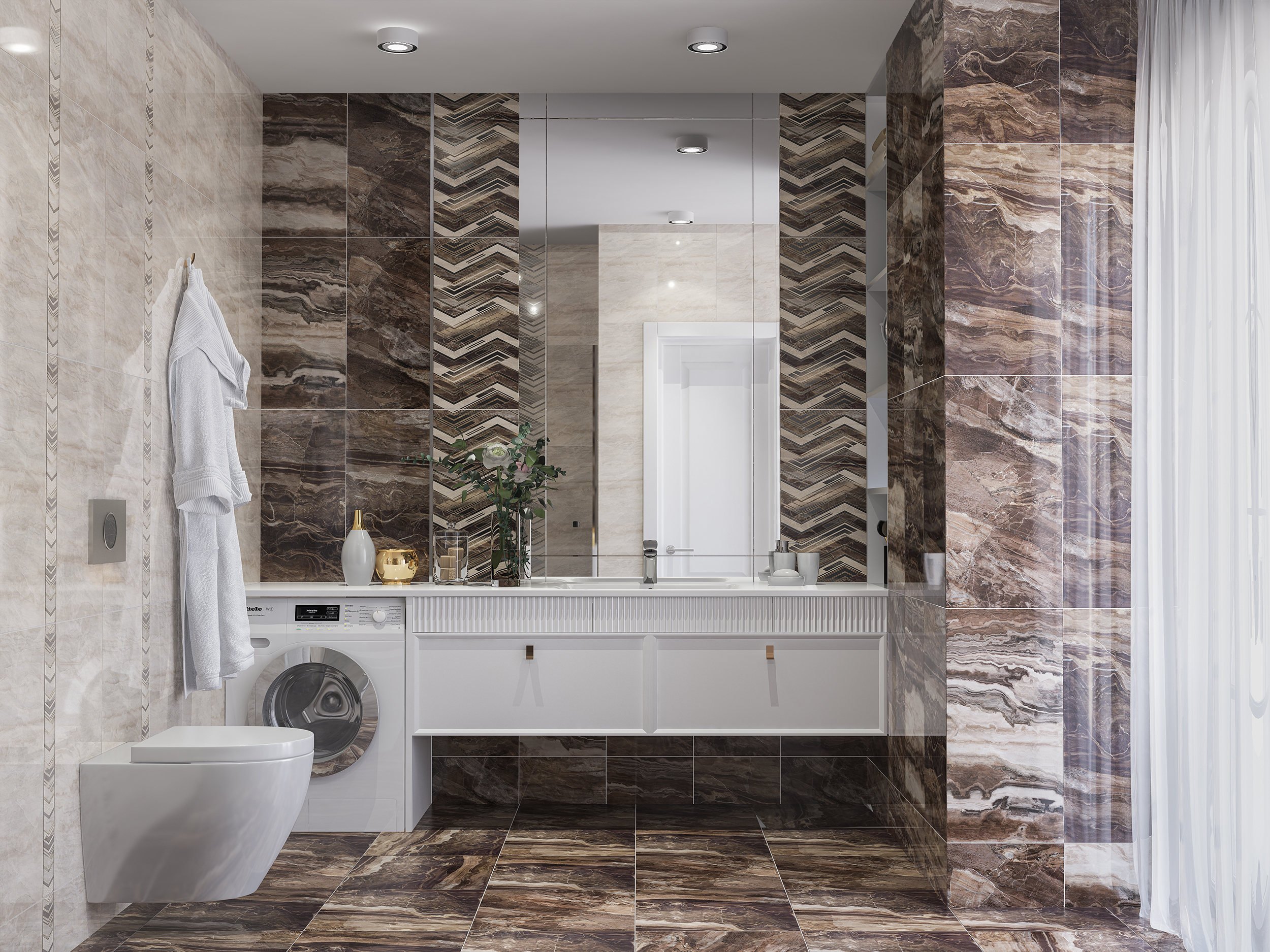 Изображение товара Плитка Azori Atlas 42x42 см коричневая напольная керамическая