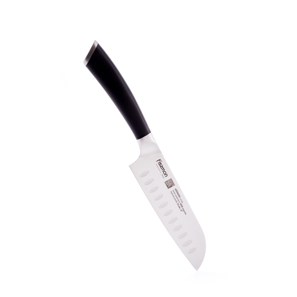 Изображение товара Нож сантоку Fissman Kronung 13 см черный из немецкой стали