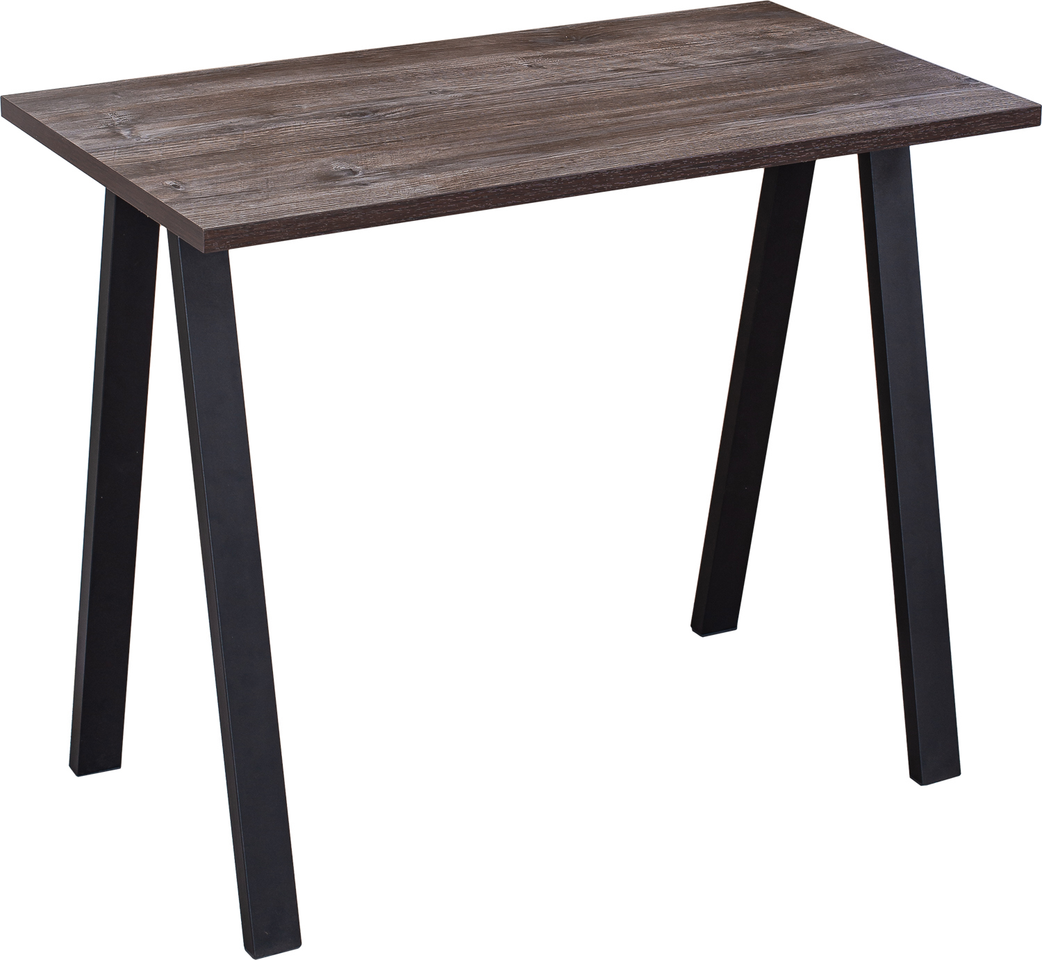 Изображение товара Компьютерный стол Домотека Нобель М 92x75x51 см ЛДСП цвет серо-коричневый/черный