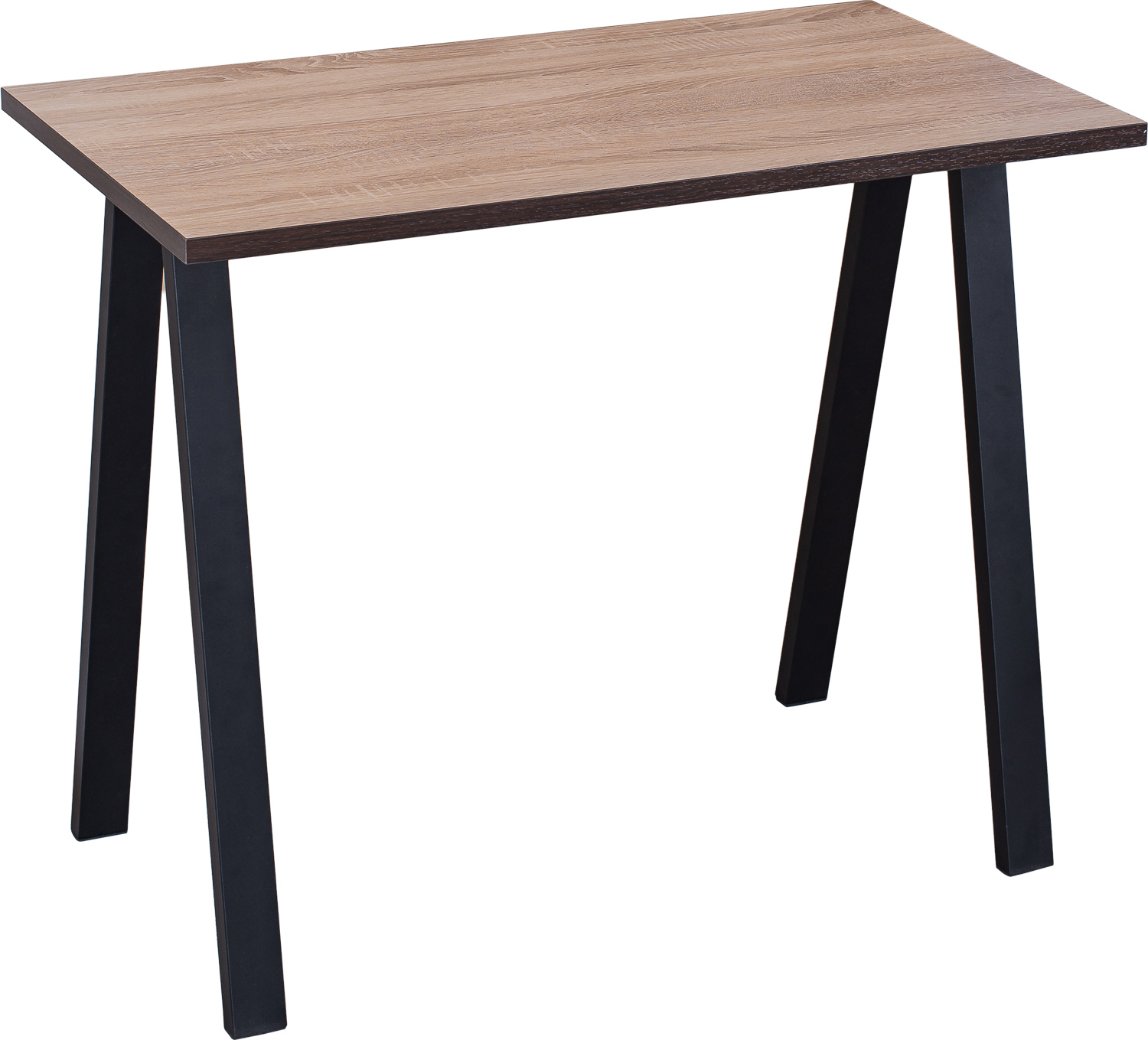 Изображение товара Компьютерный стол Домотека Нобель черный/дуб сонома 92x75 см