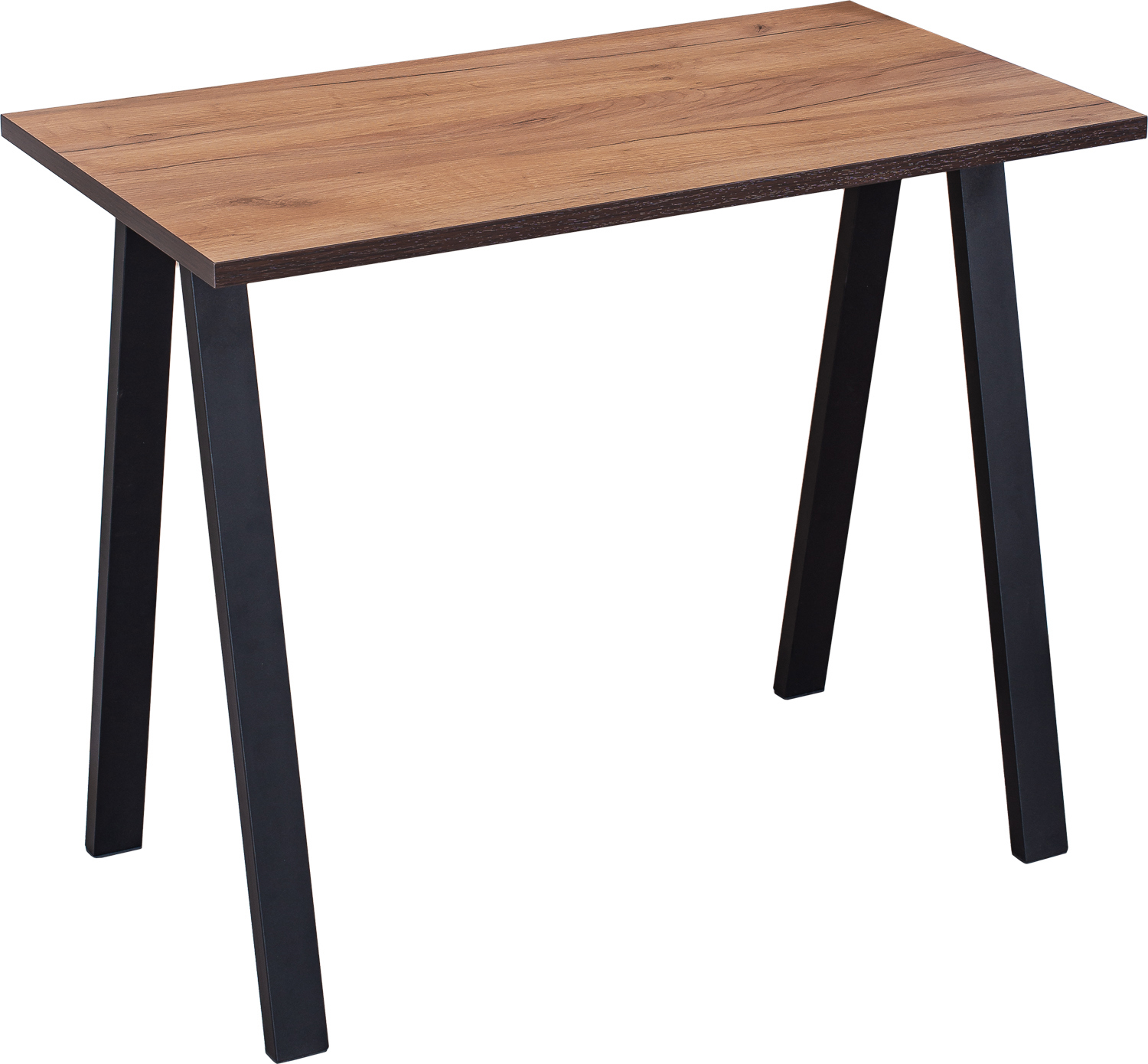 Изображение товара Компьютерный стол Домотека Нобель М 92x75x51 см ЛДСП цвет черный/дуб вотан