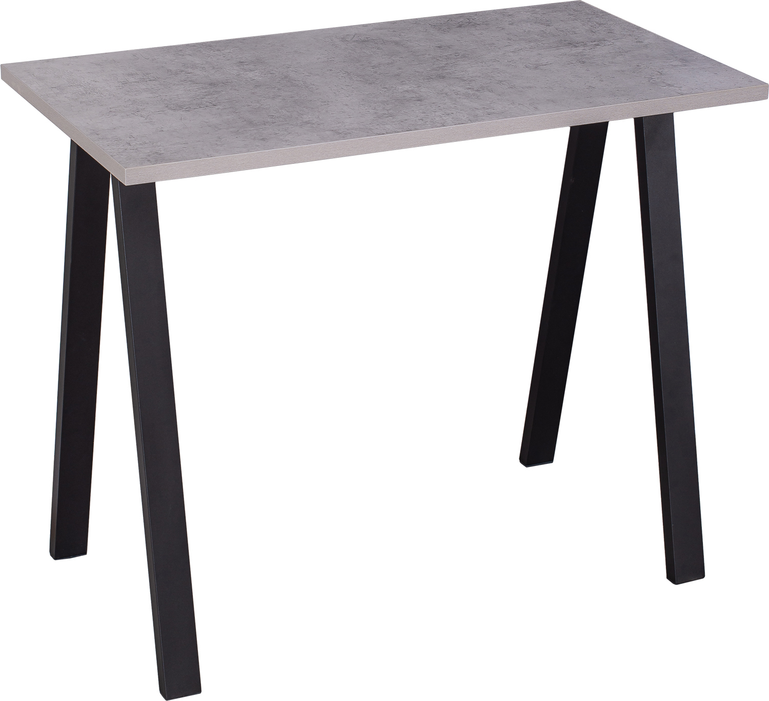 Изображение товара Компьютерный стол Домотека Нобель черный/серый 92x75x51 см