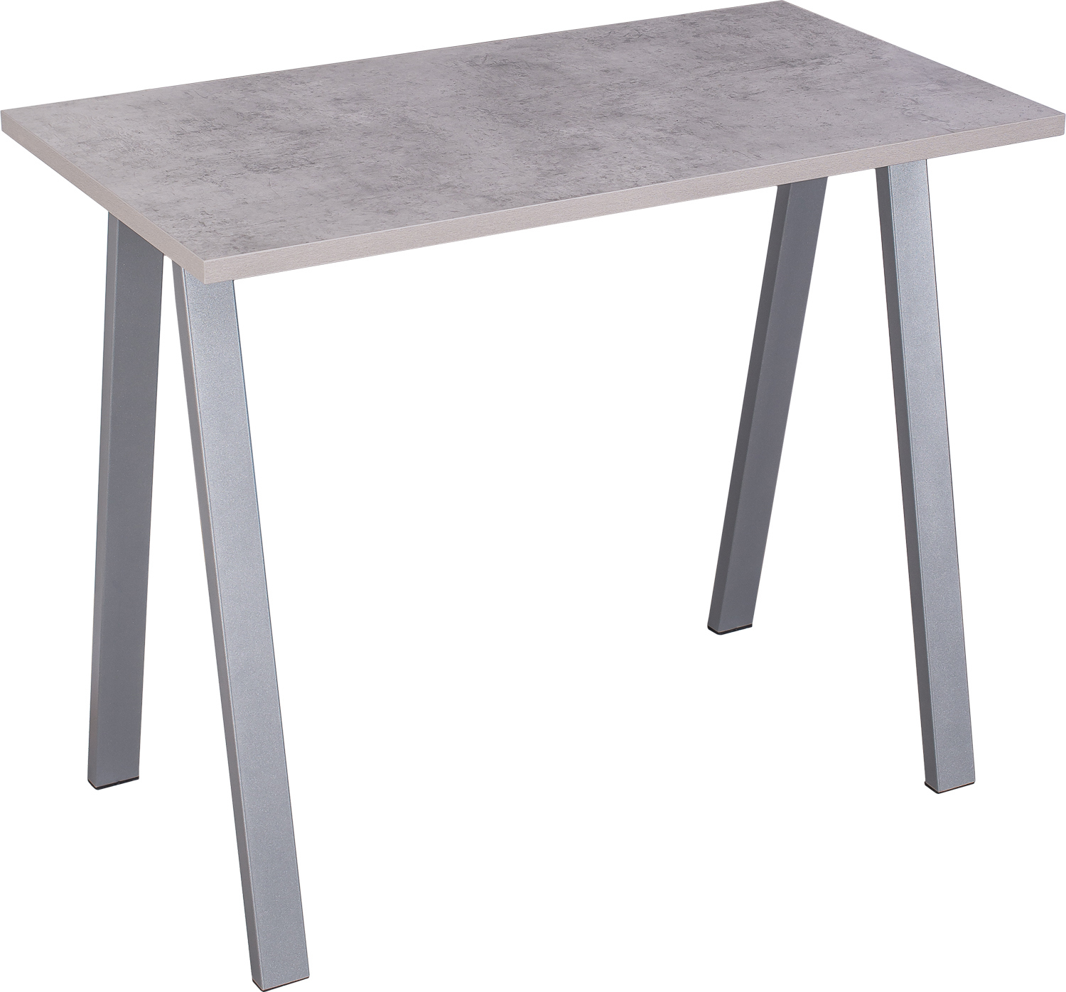 Изображение товара Компьютерный стол Домотека Нобель М 92x75x51 см ЛДСП цвет серебристый/серый