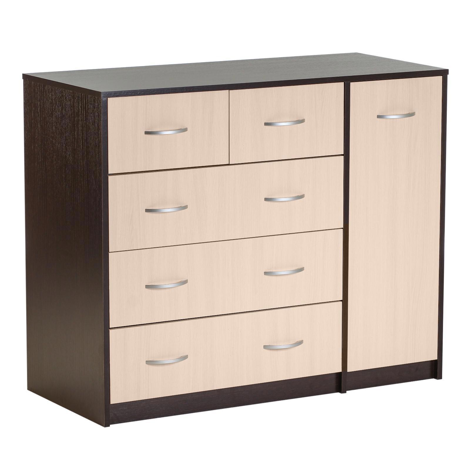 Изображение товара Комод 3 ящика Венге 110x48x90 см ЛДСП Клик мебель 2327366