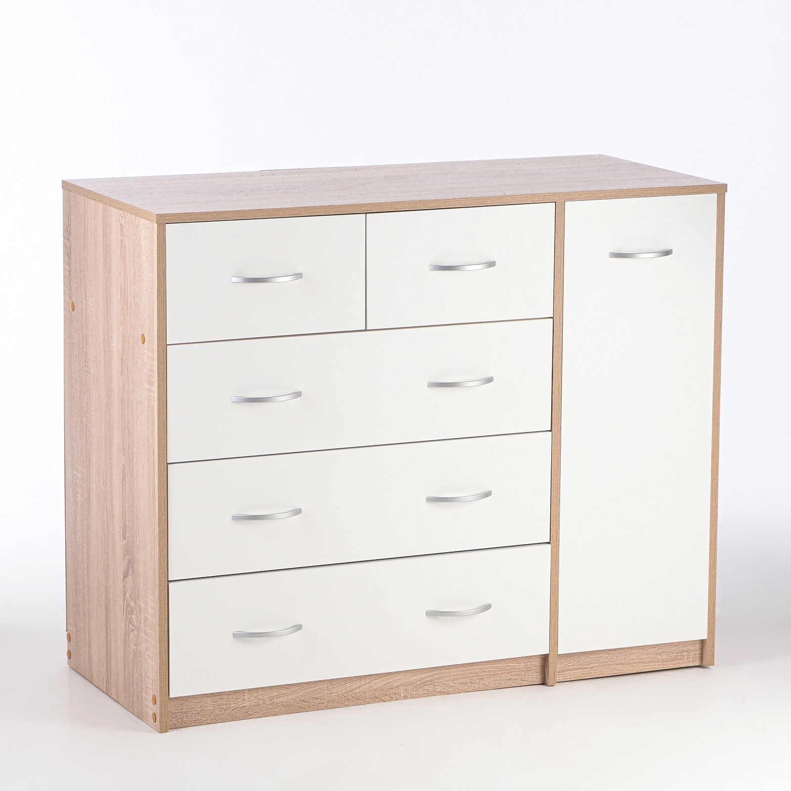 Изображение товара Комод Клик мебель 7428493 с 3 ящиками 110x48x90 см белый