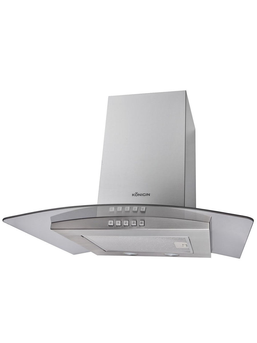Изображение товара Настенная островная вытяжка KONIGIN Geometry White/White Glass 40см белый дизайн