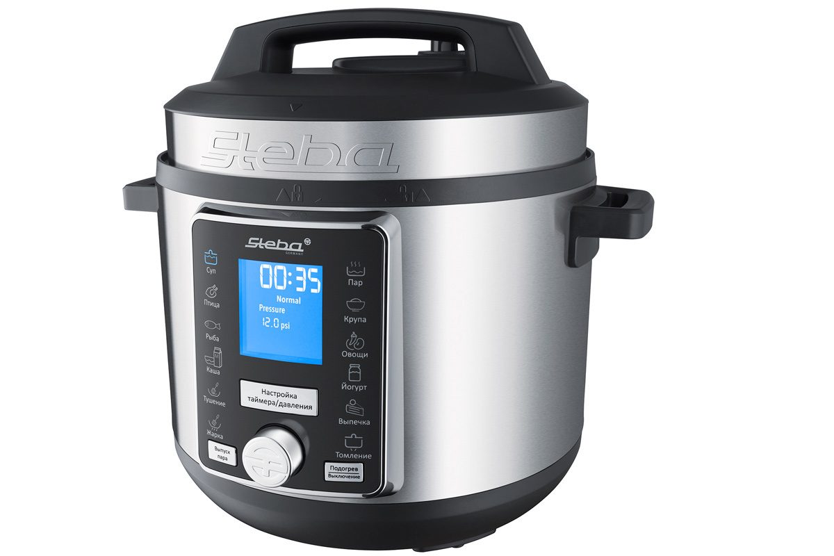 Изображение товара Мультиварка Steba DD 3 Smart 6 л 12 программ цвет нержавеющая сталь/черный