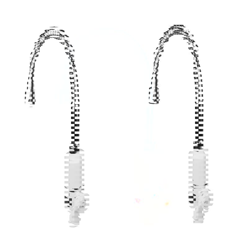 Изображение товара Смеситель для кухни с проточным водонагревателем Oute T921-1 излив 21 см цвет белый/хром