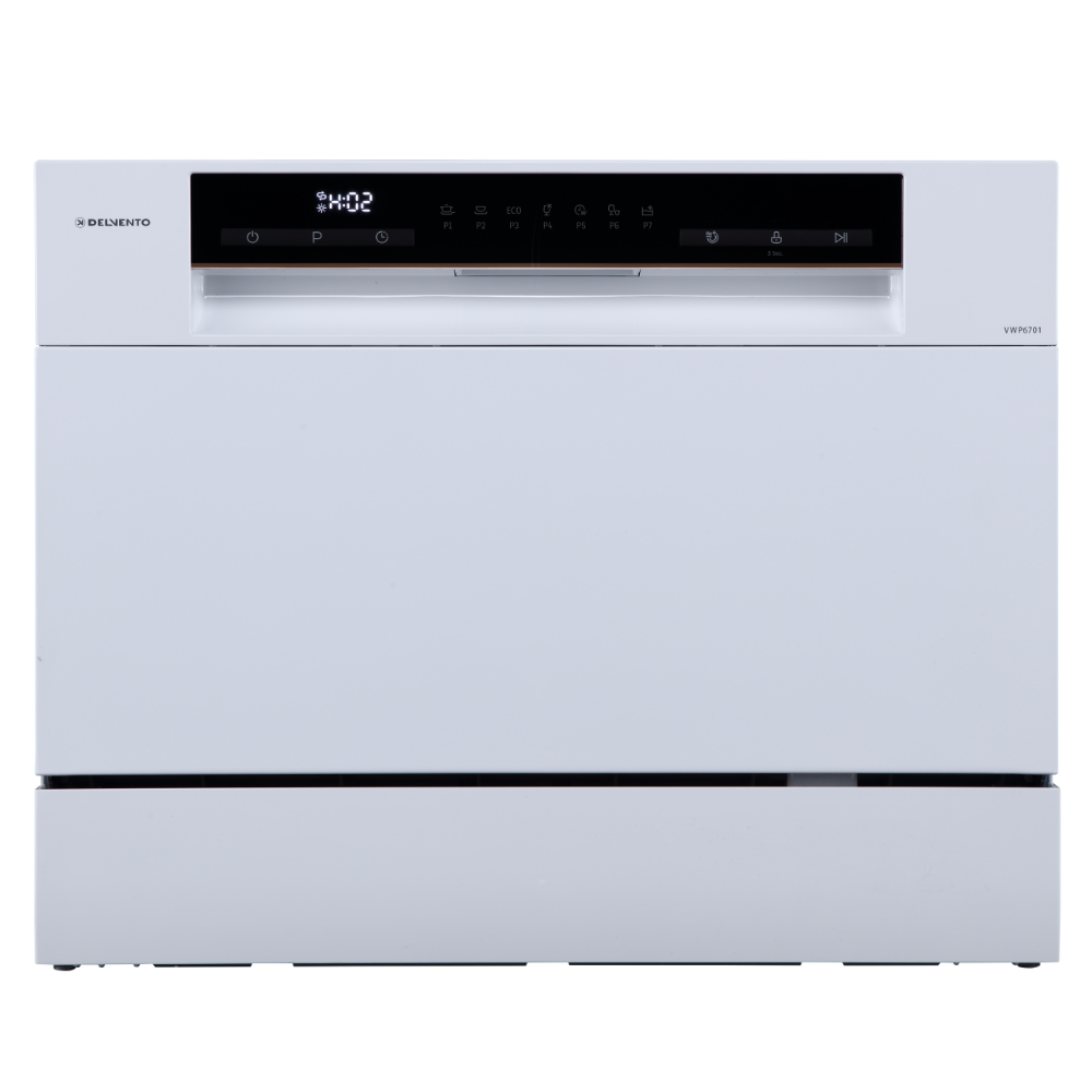 Изображение товара Отдельностоящая посудомоечная машина Delvento VWP6701 55 см 7 программ белая