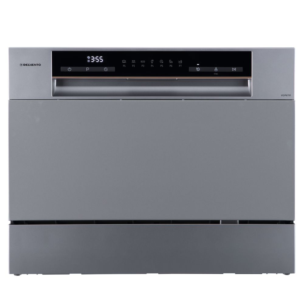 Изображение товара Отдельностоящая посудомоечная машина Delvento VGP6701 55 см 7 программ цвет серебристый