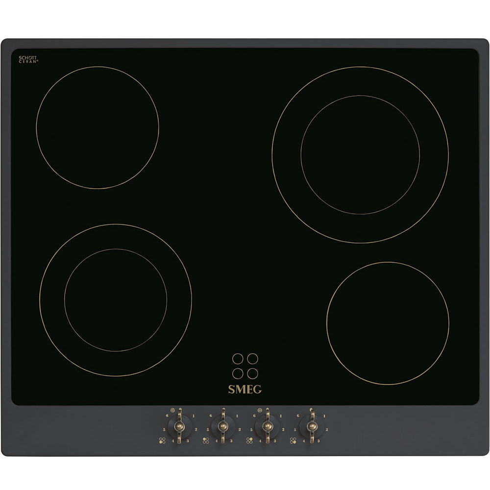 Изображение товара Индукционная варочная панель SMEG P864AO 4 конфорки черная 59.6 см