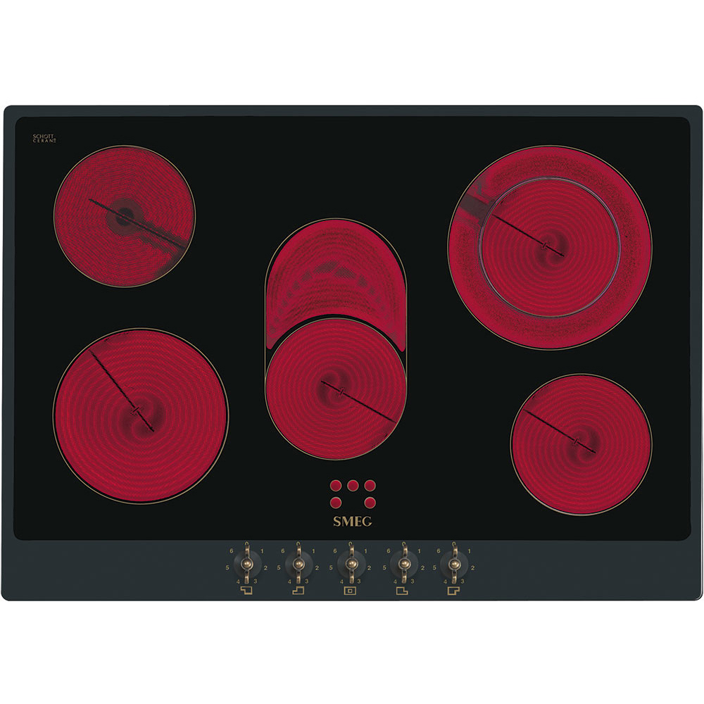Изображение товара Индукционная варочная панель SMEG P875AO 71.8 см 5 конфорок черный