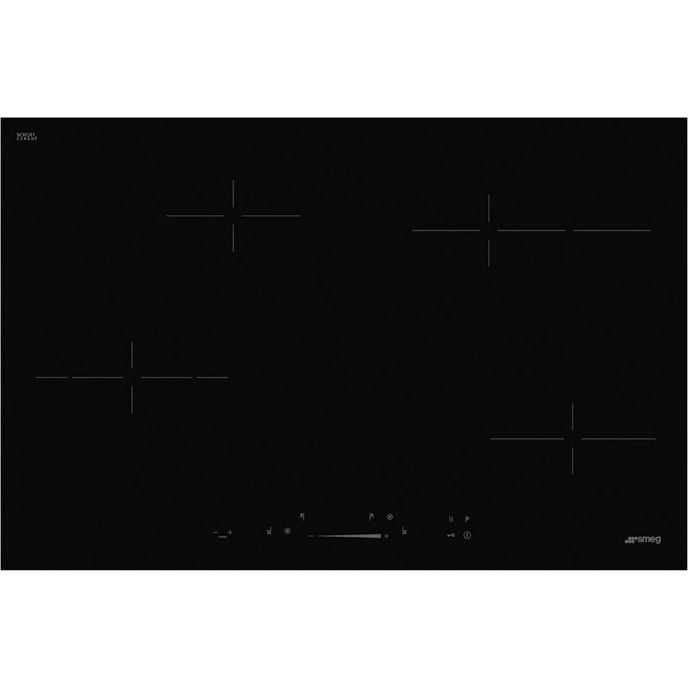 Изображение товара Электрическая варочная панель Smeg SE484EMTD 77 см 4 конфорки цвет черный