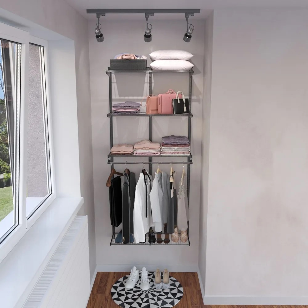 Изображение товара Гардероб Титан-gs T-GS-350P 126x205x35 см цвет черный