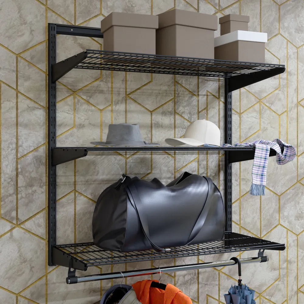 Изображение товара Комплект гардеробной системы ТИТАН-GS T-GS900P-450 Черный