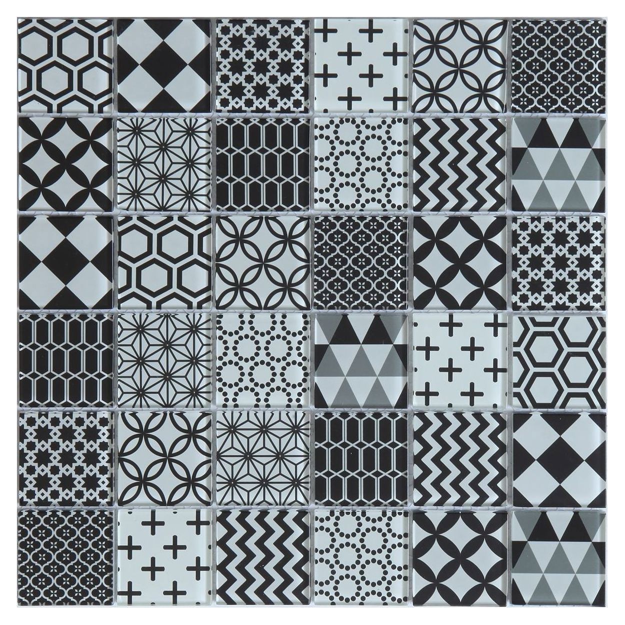 Изображение товара Мозаика Artens Shaker 30x30 см стеклянная для ванной и стен